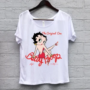 sunshine and daisies betty boop women's t-shirt in white