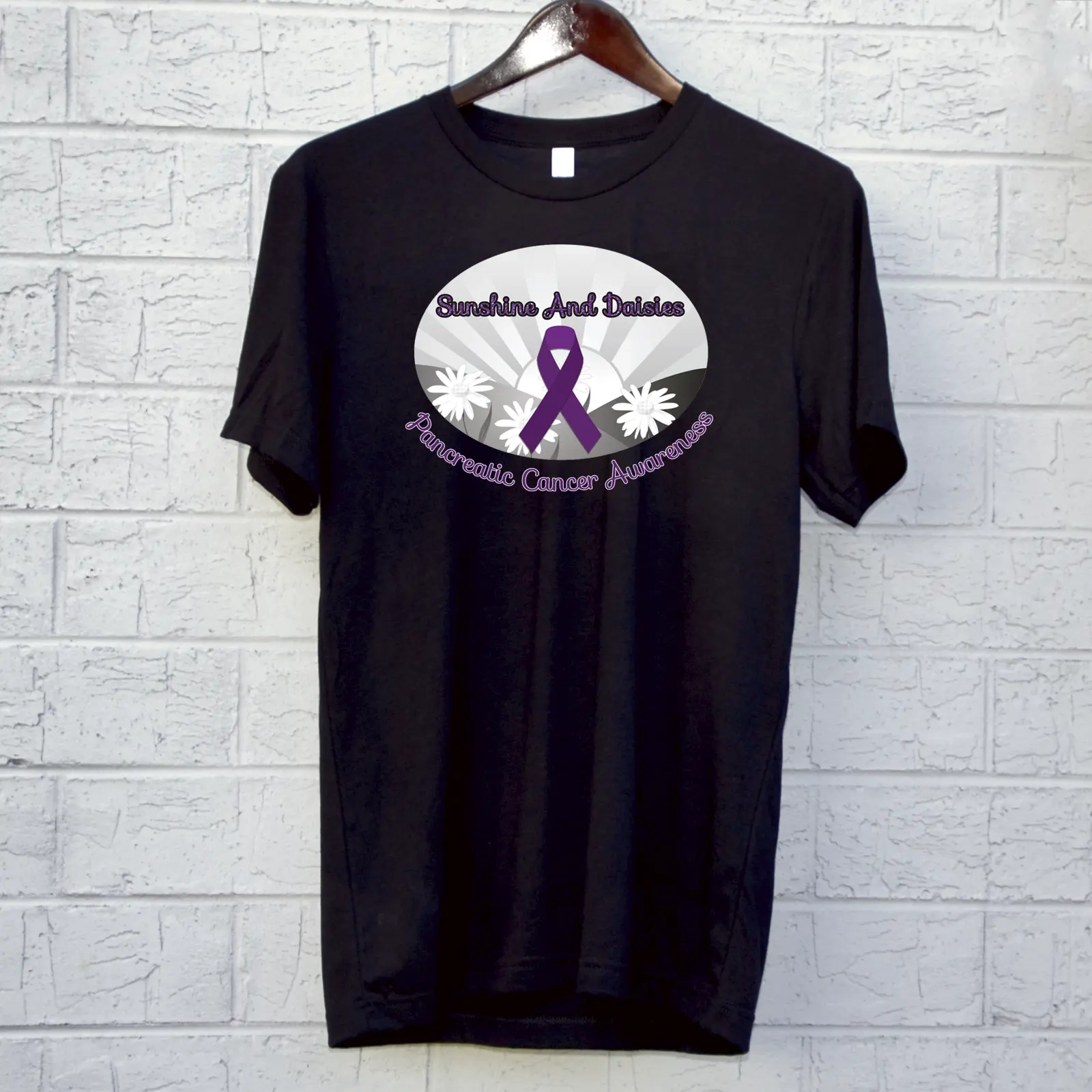Sunshine and Daisies | Women's T-Shirts | Pancreatic Cancer Awareness