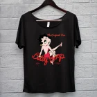 sunshine and daisies betty boop women's t-shirt in black