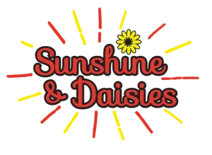 sunshine and daisies women's t-shirts logo