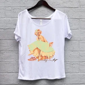 sunshine and daisies marilyn monroe women's t-shirt