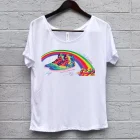 sunshine and daisies rainbow women's t-shirt