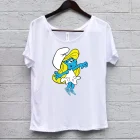 sunshine and daisies smurf women's t-shirt