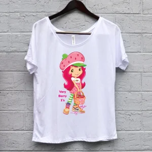 sunshine and daisies strawberry shortcake women's t-shirt